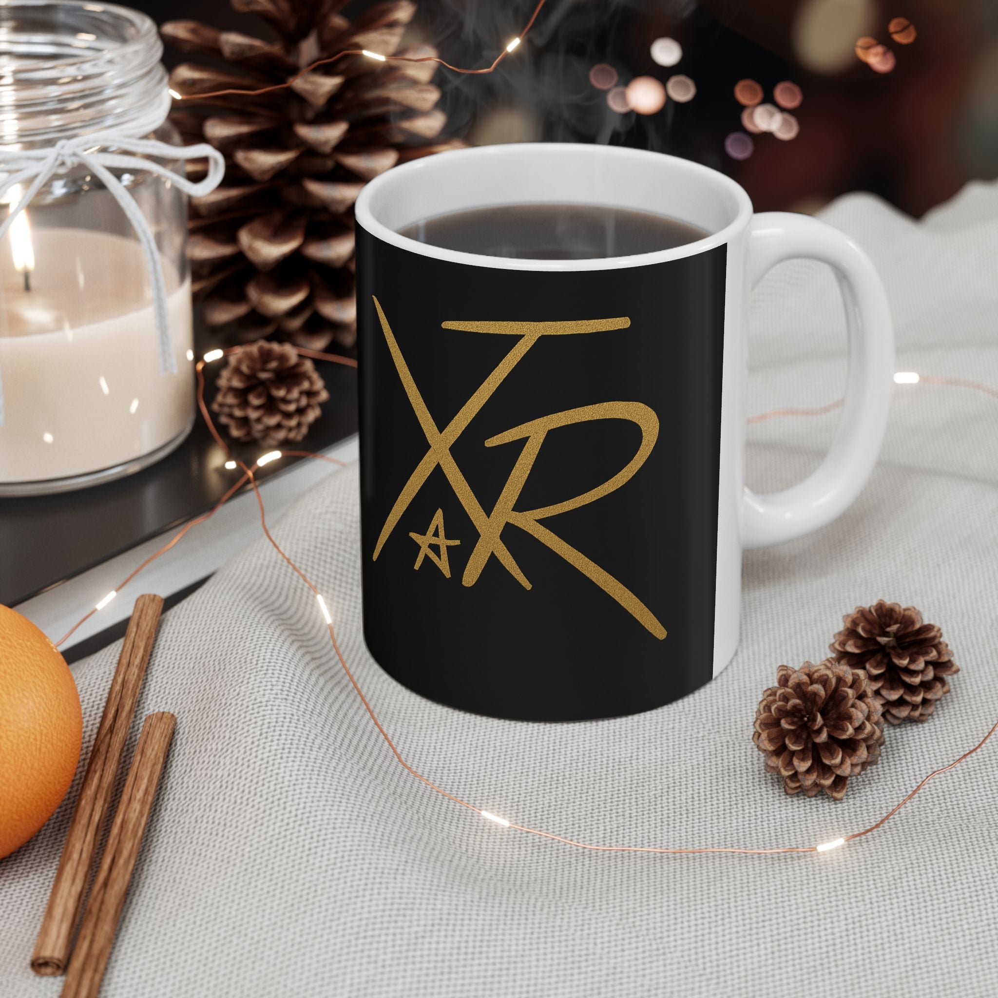 Stylish Black Ceramic Mug with Gold Accent, Unique Gift for Coffee Lovers, Tea Enthusiasts, Home Decor, Personalized Drinkware, Modern [...]