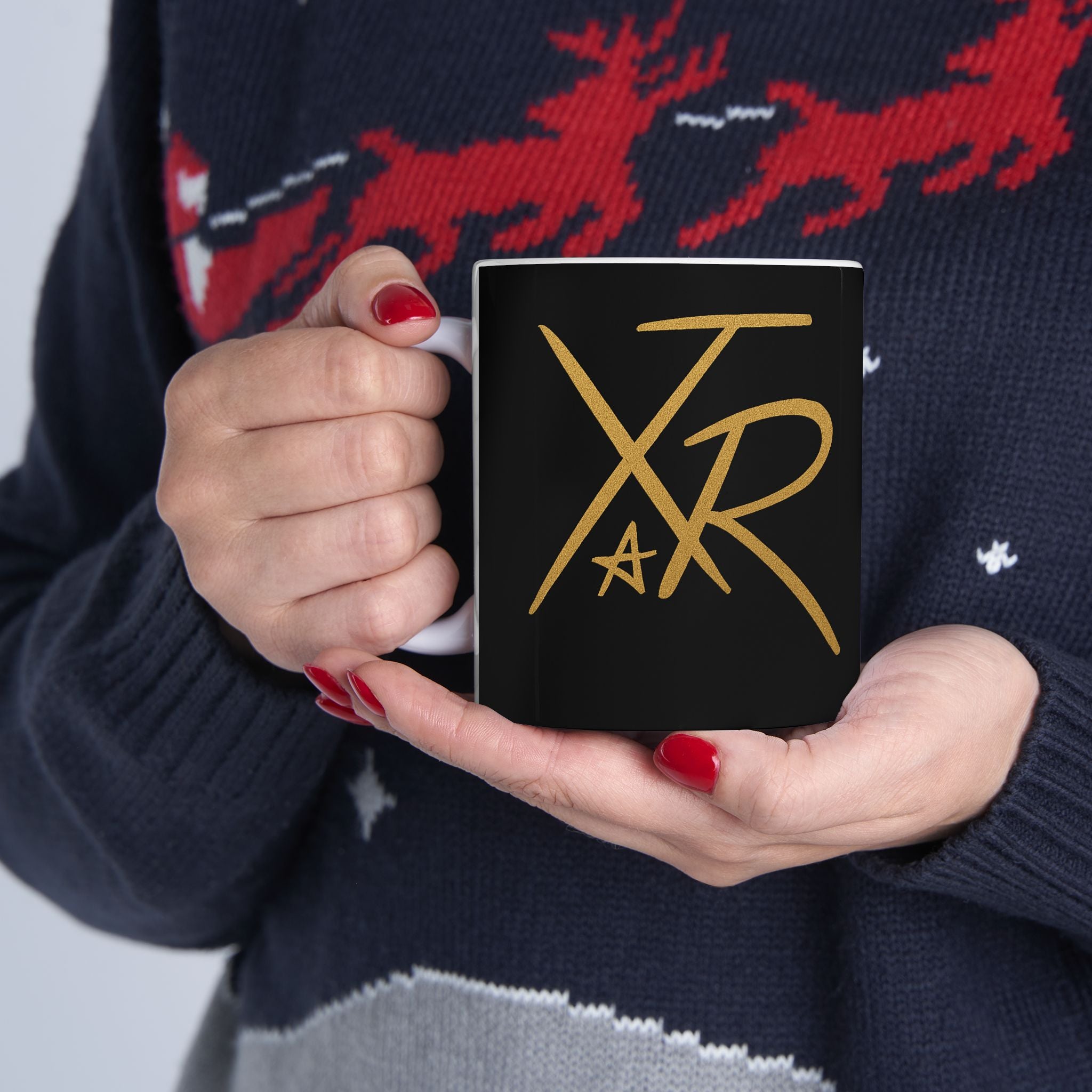 Stylish Black Ceramic Mug with Gold Accent, Unique Gift for Coffee Lovers, Tea Enthusiasts, Home Decor, Personalized Drinkware, Modern [...]