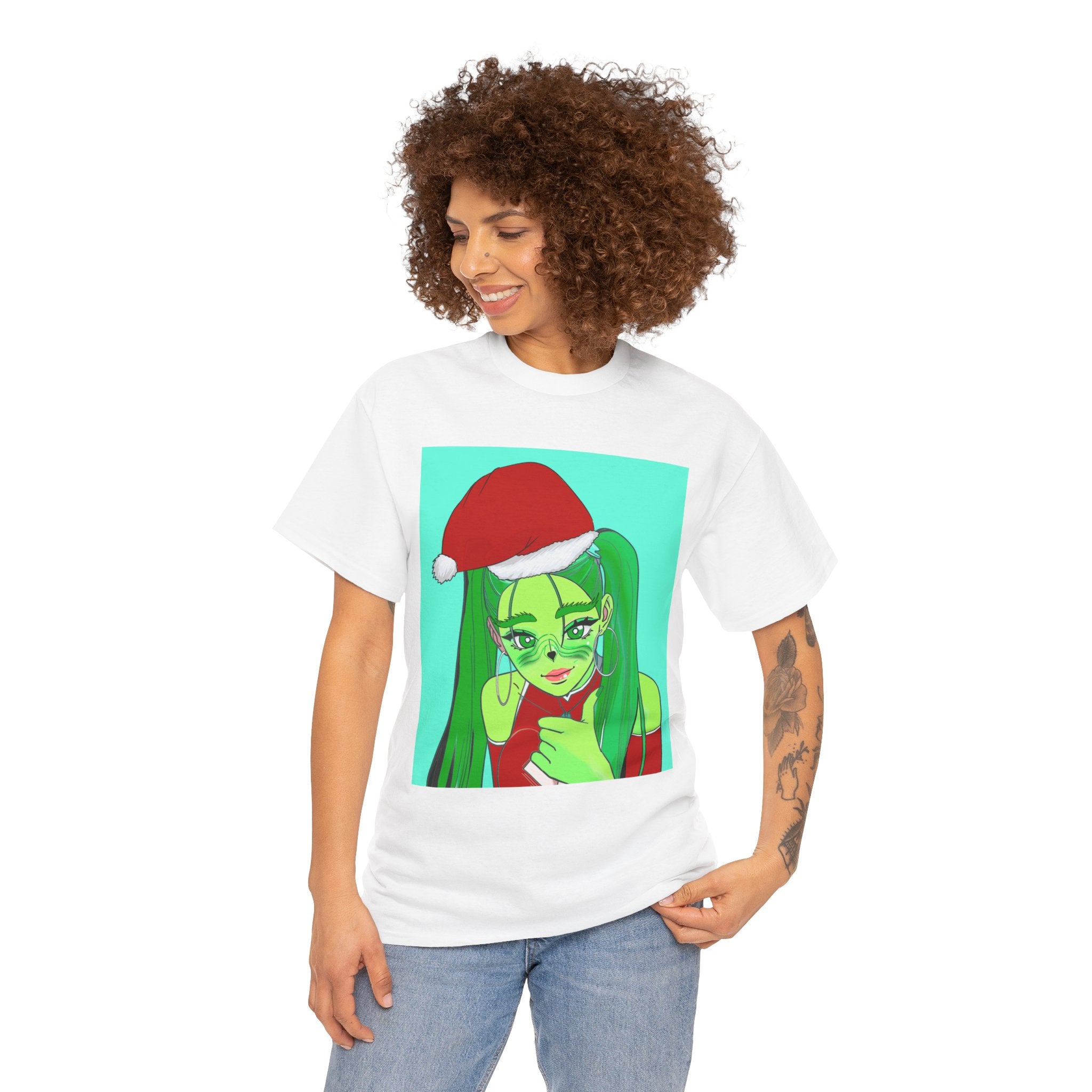 Festive Cartoon Tee - Unisex Christmas Shirt, Holiday Wear, Gift for Her, Cozy Casual, Retro Vibe, Cute Graphic Tee