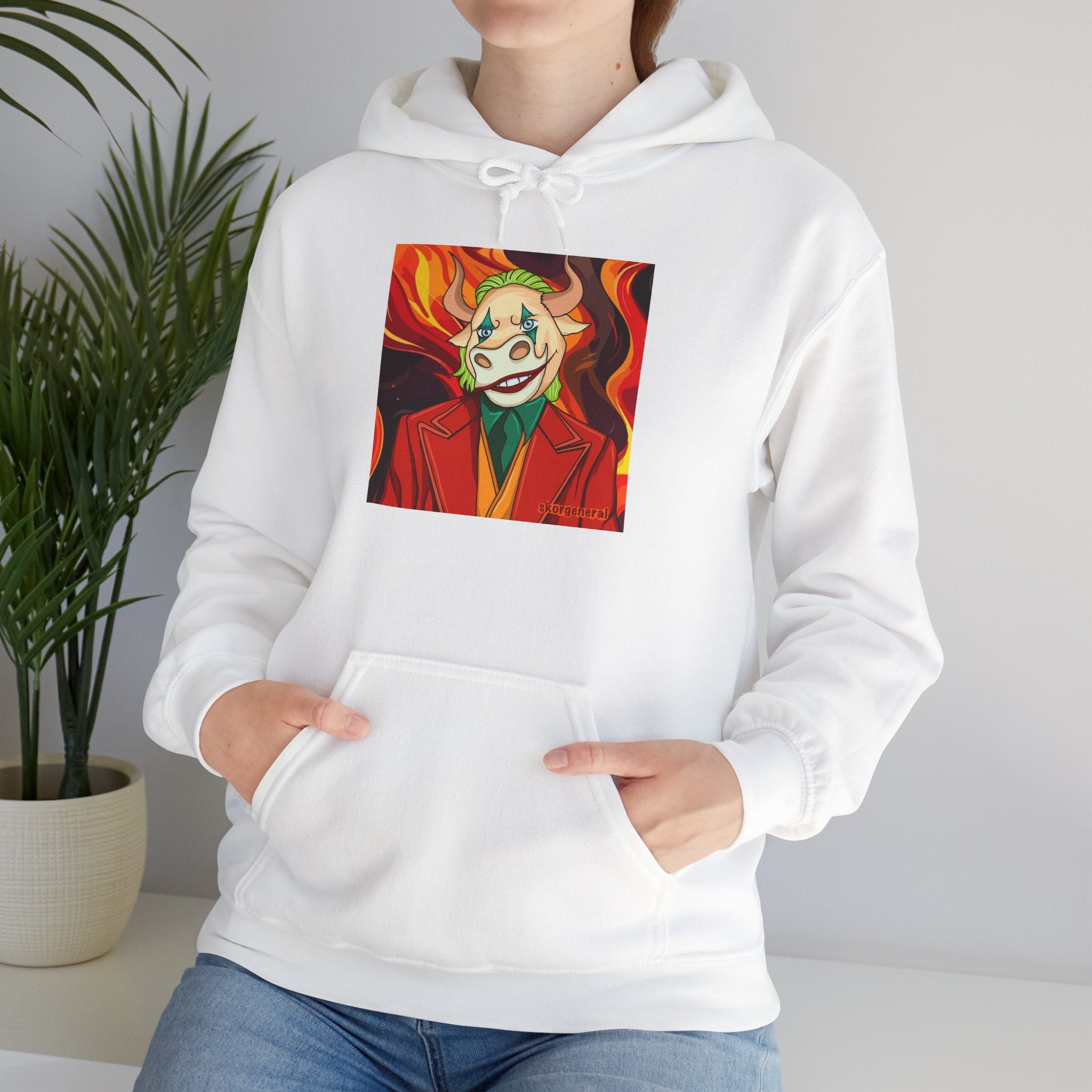 Chic Joker Sweatshirt - Cozy Unisex Hoodie, Streetwear Style, Gift for Gamers, Halloween Costume, Fan Merchandise