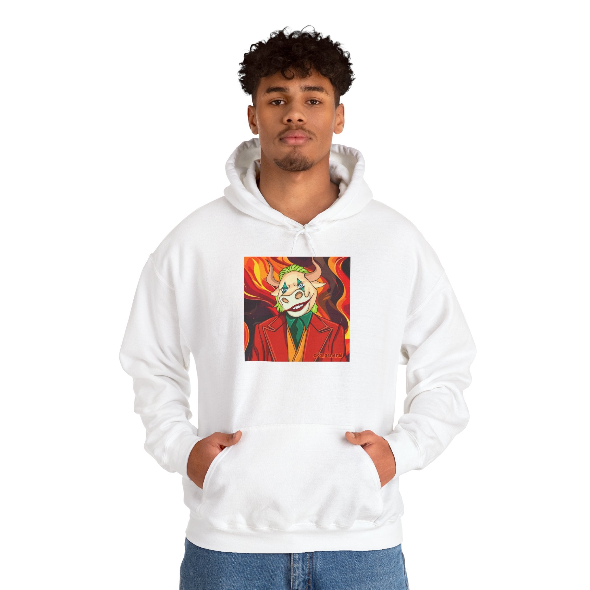 Chic Joker Sweatshirt - Cozy Unisex Hoodie, Streetwear Style, Gift for Gamers, Halloween Costume, Fan Merchandise