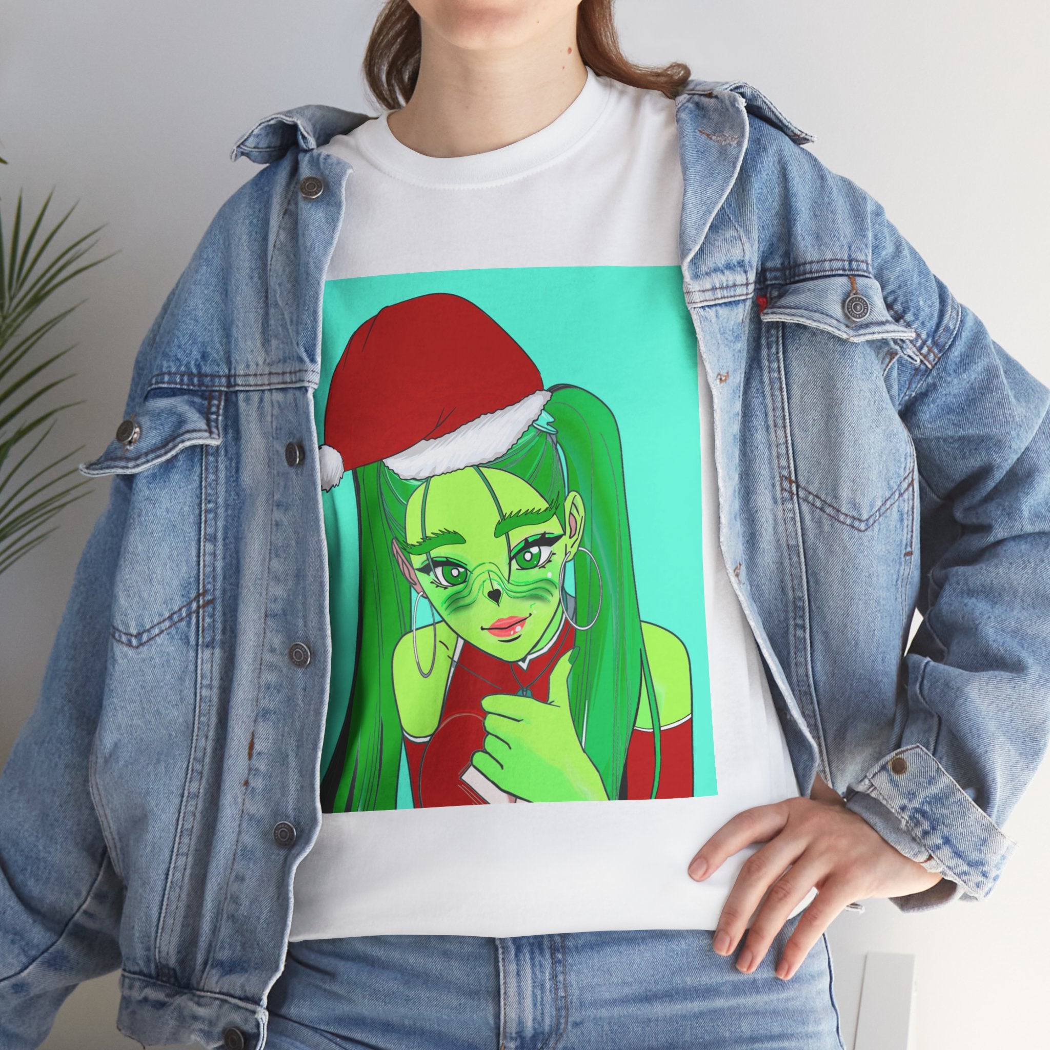 Festive Cartoon Tee - Unisex Christmas Shirt, Holiday Wear, Gift for Her, Cozy Casual, Retro Vibe, Cute Graphic Tee