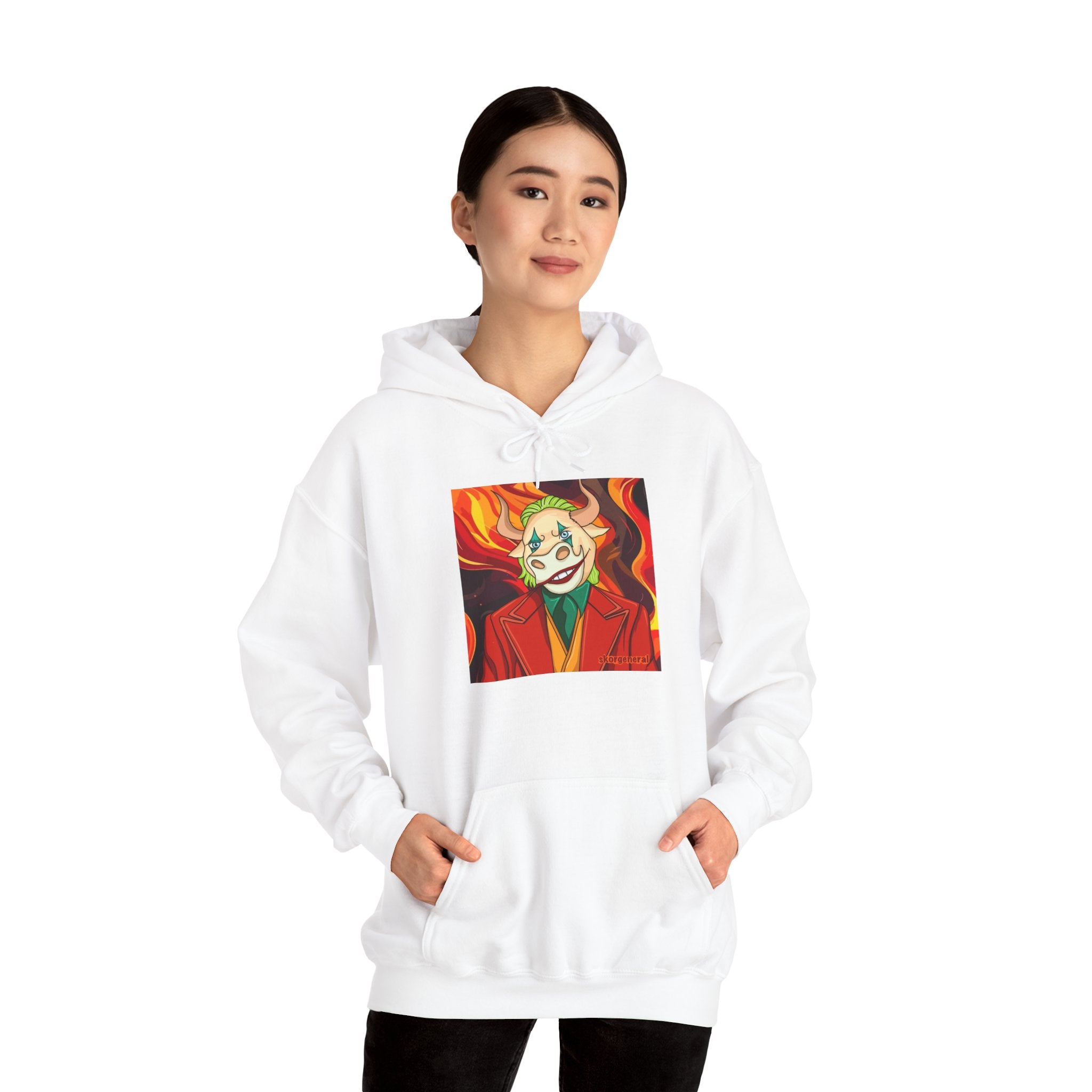 Chic Joker Sweatshirt - Cozy Unisex Hoodie, Streetwear Style, Gift for Gamers, Halloween Costume, Fan Merchandise
